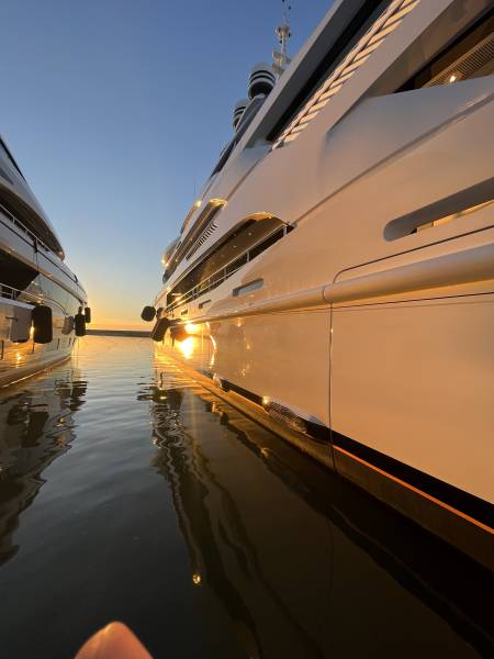 Polishing and Nano Coating for yacht in Livorno Italy