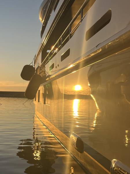 Polishing and Nano Coating for yacht in Livorno Italy